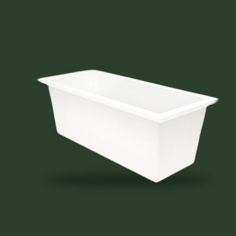 1700 x 750 Deep Whirlpool Bath by Omnitub — three-quarter