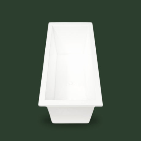 1700 x 750 Deep Whirlpool Bath by Omnitub — end view
