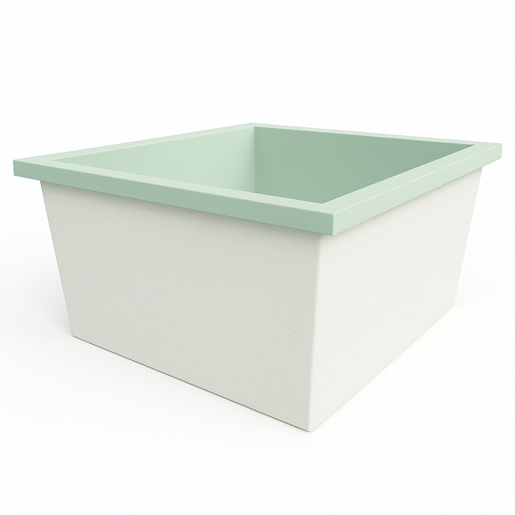 1400 L x 1200 W x 625 H. Bain profond. Omnitub Duo Flow