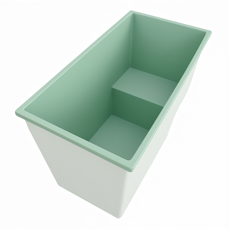 Deep Bathtub With Seat 1495 L x 800 W x 1000 Depth Handmade by Omnitub