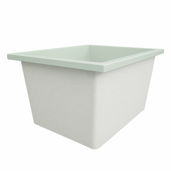 Omnitub Solo Extra 1150 x 900 handmade UK deep soaking tub 600mm depth rectangular - configuration detail 4