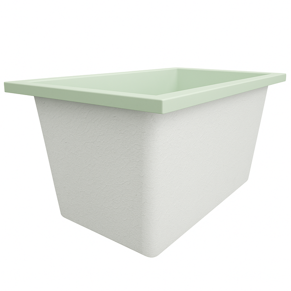 Omnitub Solo Supreme 1250 x 850 UK deep soaking tub 600mm depth rectangular - colour detail 3