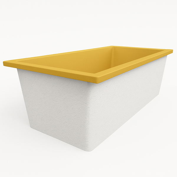 Omnitub 1900 x 900 UK deep soaking tub 600mm depth rectangular - main product view 3