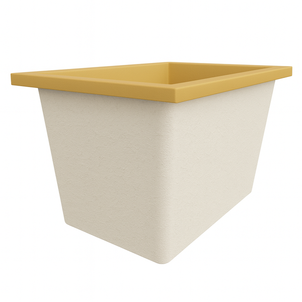 Omnitub Solo Max 1050 x 800 handmade UK deep soaking tub 600mm depth rectangular - colour detail 3