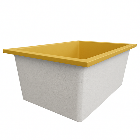 Deep Bathtub 1800 L x 1050 W x 600 Soaking Depth Handmade by Omnitub