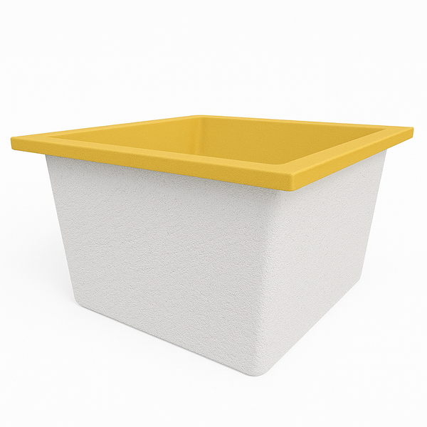 Omnitub Duo Square 1050 x 1050 deep soaking tub 600mm depth square - design feature 3
