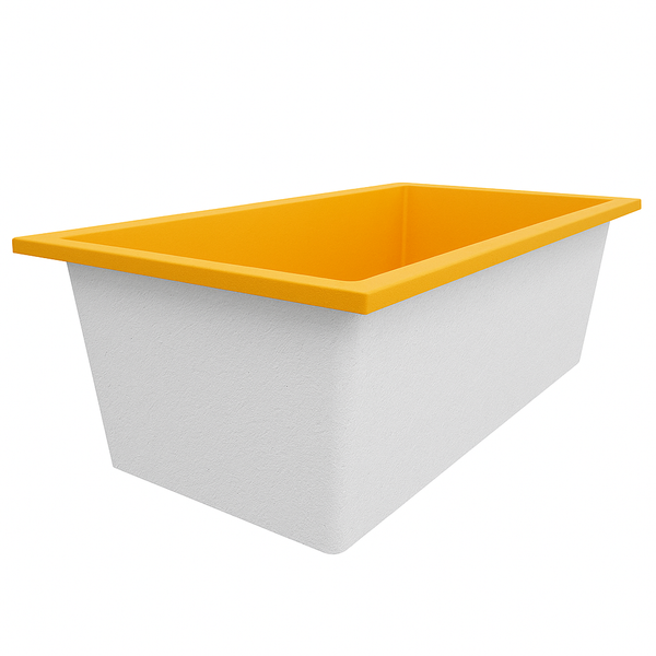 Omnitub Deluxe 1750 x 950 handmade UK deep soaking tub 600mm depth wide rectangular - finish and texture 3