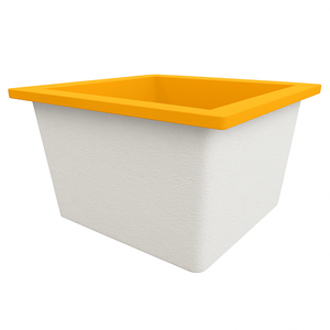 Deep Bathtub 1050 L x 1050 W x 600 Soaking Depth Handmade by Omnitub