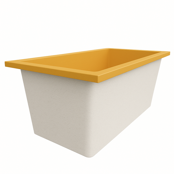 Omnitub 1500 x 800 deep soaking tub 600mm depth rectangular - design feature 3