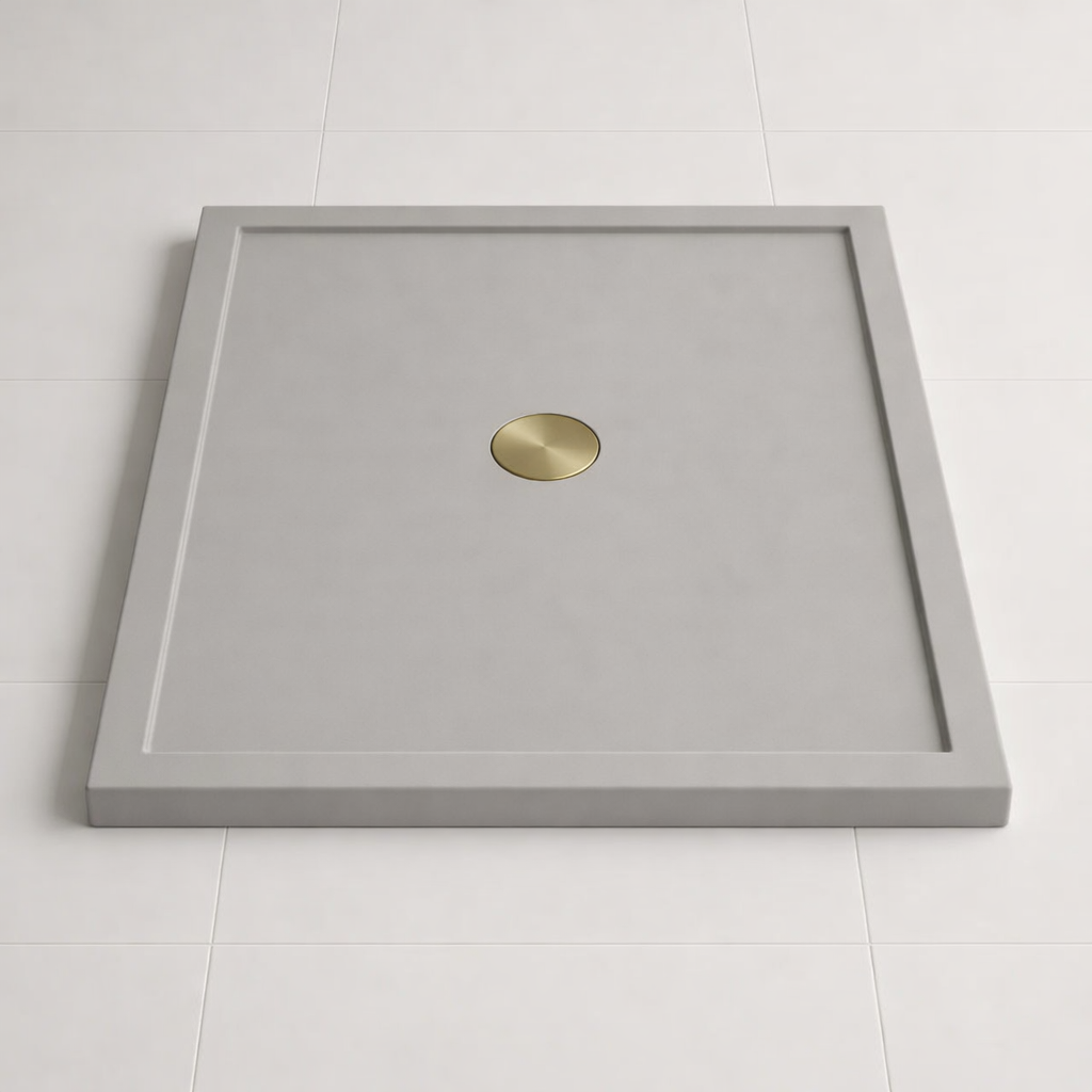 Omnitub 740 × 590 Rectangular Shower Tray – 35mm Slim Non-Slip - side angle 2