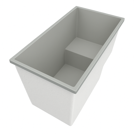 Deep Bathtub With Seat 1495 L x 800 W x 1000 Depth Handmade by Omnitub