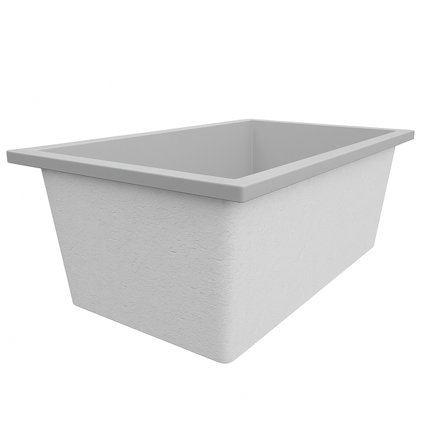 Omnitub Solo Plus 1250 x 1050 handmade UK deep soaking tub 600mm depth wide rectangular - close-up detail 4