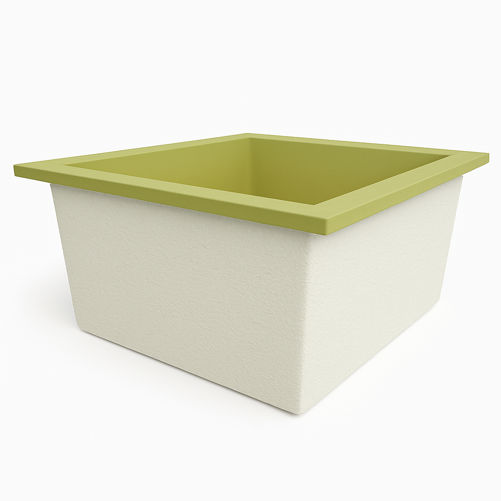 1400 L x 1200 W x 625 H. Bain profond. Omnitub Duo Flow