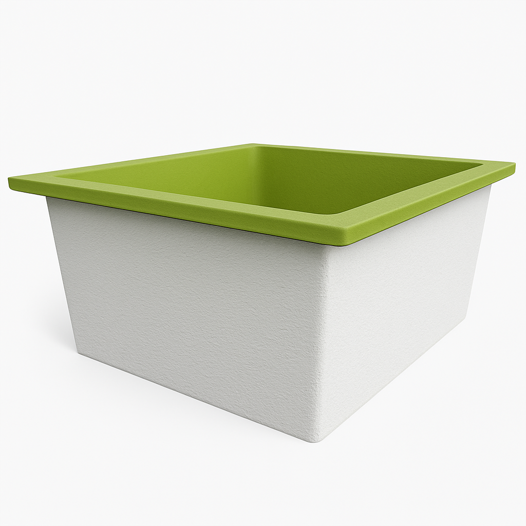 1400 L x 1200 W x 625 H. Bain profond. Omnitub Duo Flow