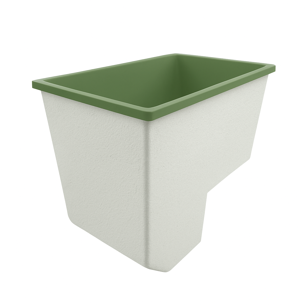 Deep Bathtub With Seat 1100 L x 700 W x 1000 Depth Handmade by Omnitub