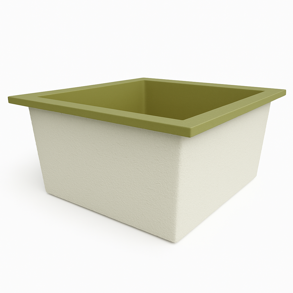 1400 L x 1200 W x 625 H. Bain profond. Omnitub Duo Flow