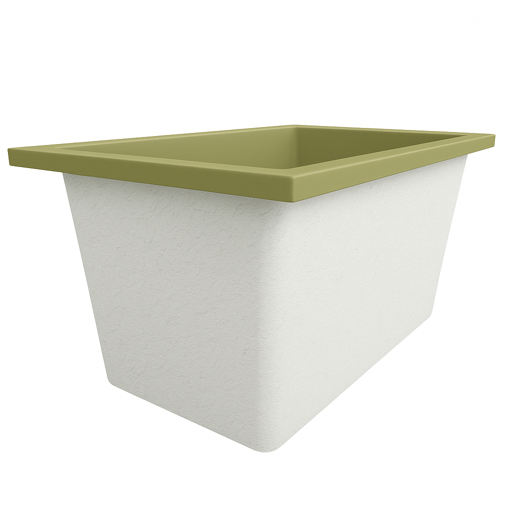 Omnitub 1250 x 750 Deep Soaking Bathtub – 600mm Internal Depth – Rectangular