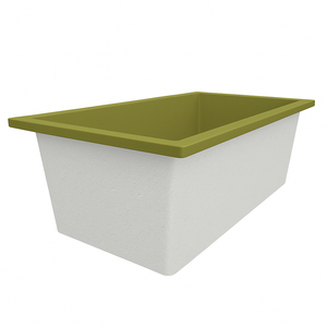 Deep Bathtub 1750 L x 950 W x 600 Soaking Depth Handmade by Omnitub
