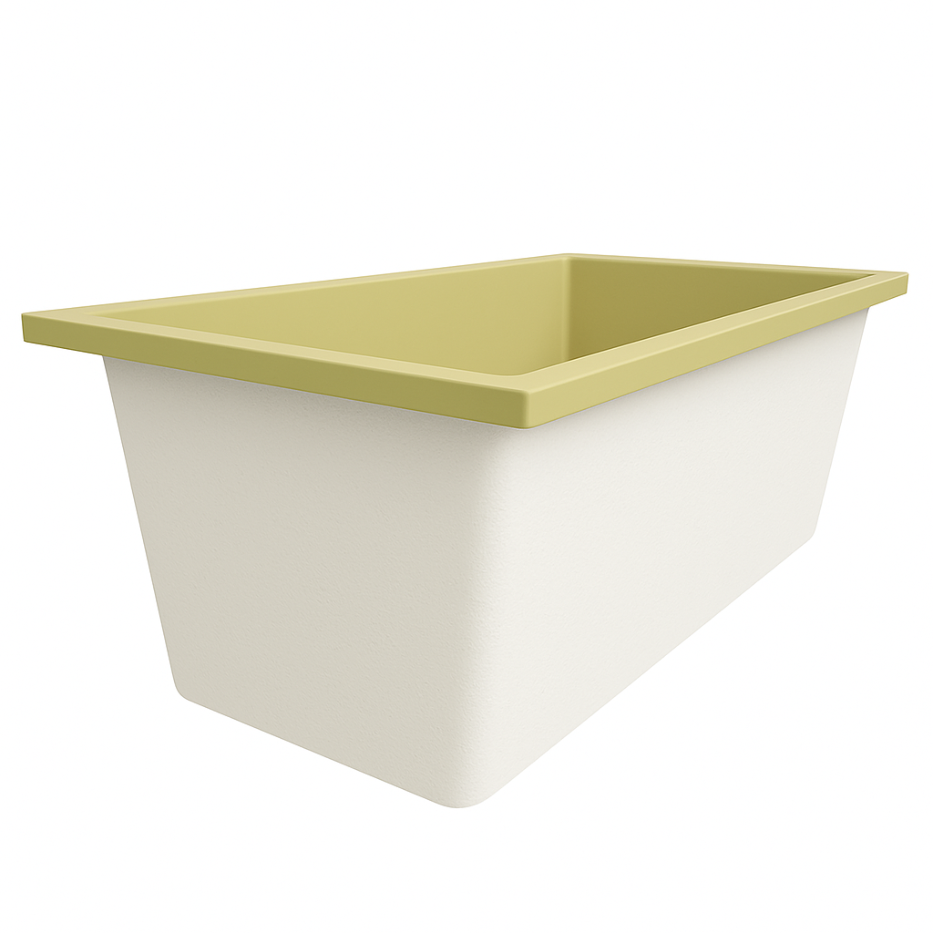1600 x 800 Deep Soaking Tub – 600mm Depth – Rectangular – Omnitub