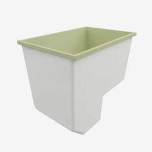 Deep Bathtub With Seat 1100 L x 700 W x 1000 Depth Handmade by Omnitub