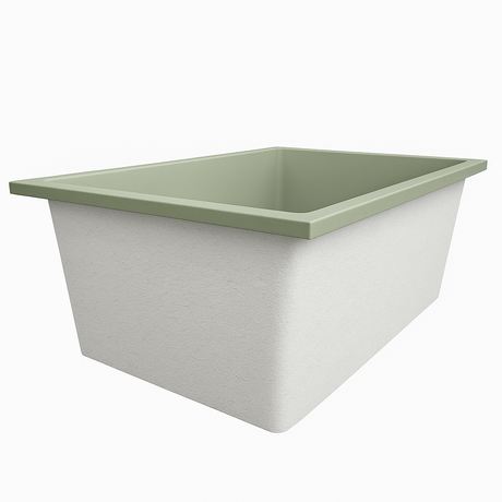Deep Bathtub 1800 L x 1050 W x 600 Soaking Depth Handmade by Omnitub