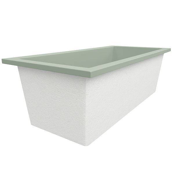 Omnitub 1900 x 900 UK deep soaking tub 600mm depth rectangular - installed in bathroom 3