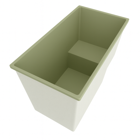 Deep Bathtub With Seat 1495 L x 800 W x 1000 Depth Handmade by Omnitub