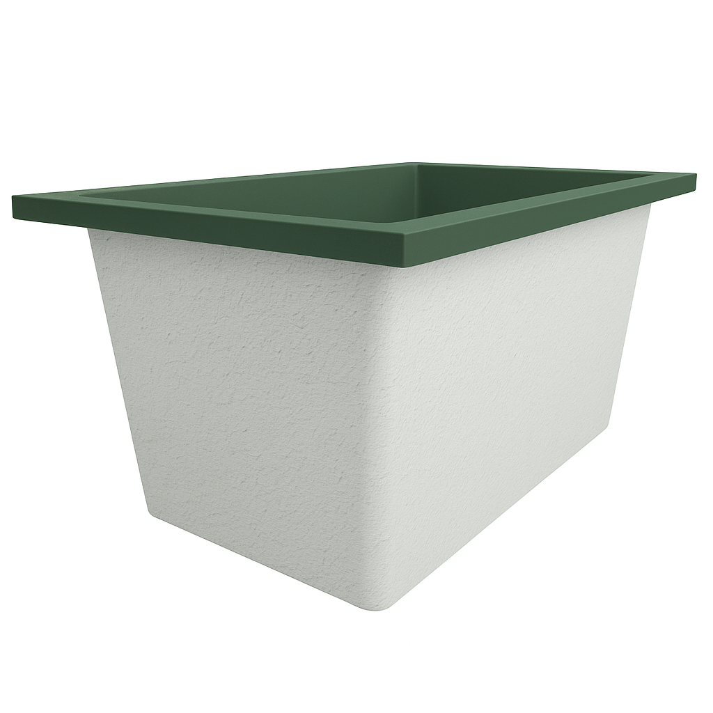 Omnitub 1250 x 750 Deep Soaking Bathtub – 600mm Internal Depth – Rectangular