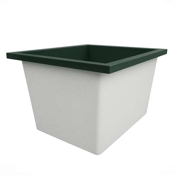 Omnitub Solo Extra 1150 x 900 handmade UK deep soaking tub 600mm depth rectangular - interior detail 5