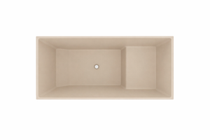 Baignoire à assise profonde 1100 L x 700 W x 1000 H Baignoire de trempage japonaise d'Omnitub