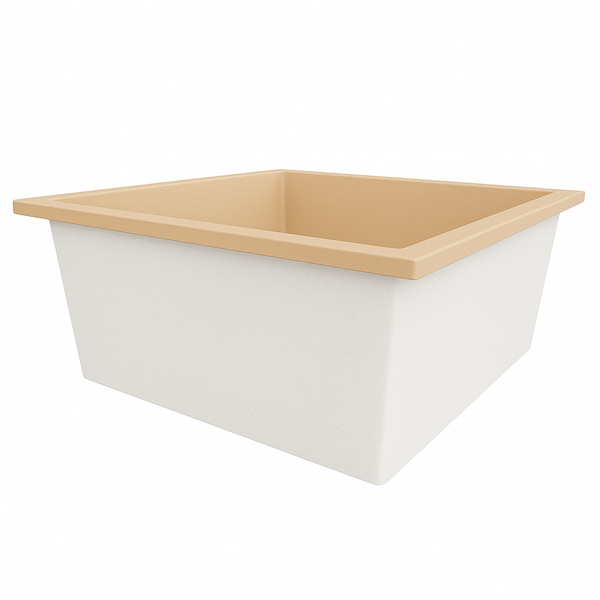 Omnitub Duo Ultra 1500 x 1500 handmade deep soaking tub 600mm depth square - main product view 4