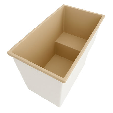 Deep Bathtub With Seat 1495 L x 800 W x 1000 Depth Handmade by Omnitub