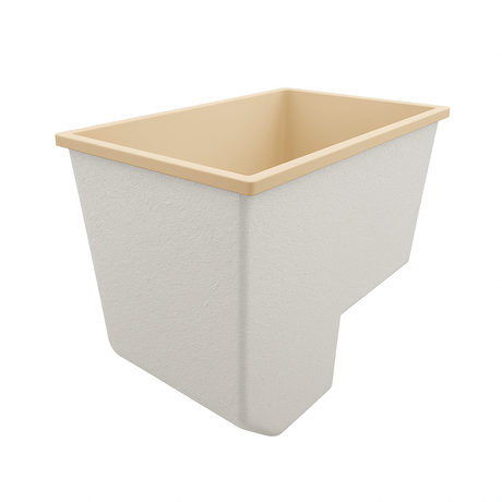 Deep Bathtub With Seat 1100 L x 1100 W x 1000 Depth Handmade by Omnitub