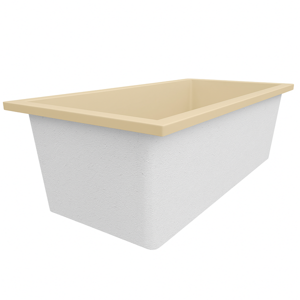 Omnitub Deluxe Plus 1800 x 800 handmade UK deep soaking tub 600mm depth rectangular - interior detail 4