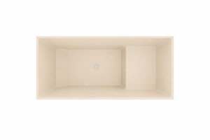 Baignoire à assise profonde 1100 L x 700 W x 1000 H Baignoire de trempage japonaise d'Omnitub