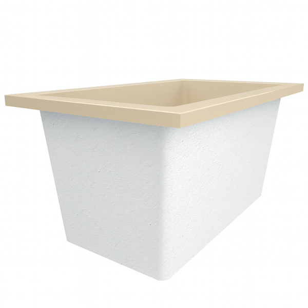 Omnitub Solo Supreme 1250 x 850 UK deep soaking tub 600mm depth rectangular - top-down view 4