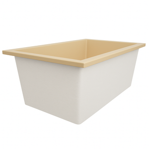 Deep Bathtub 1750 L x 950 W x 600 Soaking Depth Handmade by Omnitub
