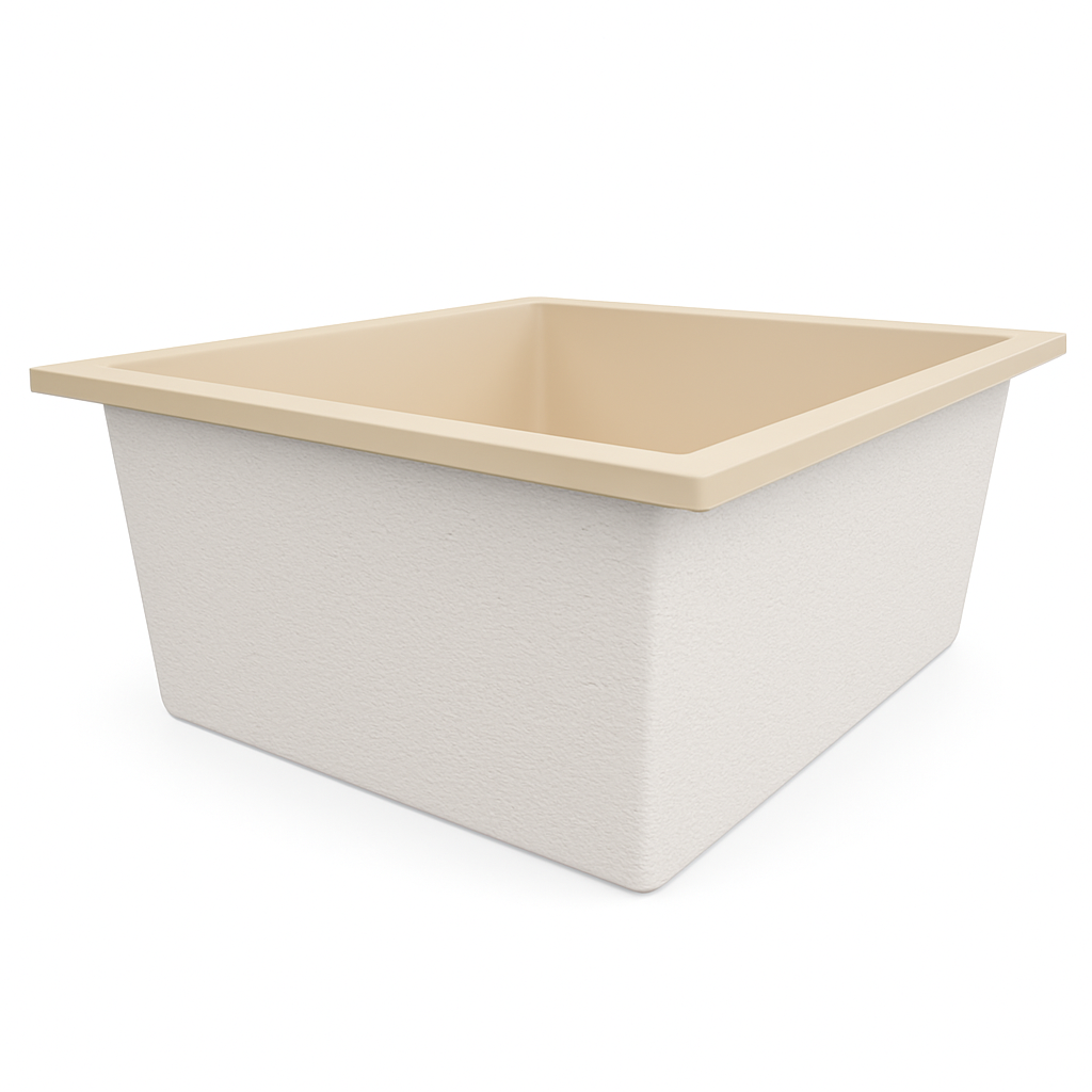 1400 L x 1200 W x 625 H. Bain profond. Omnitub Duo Flow