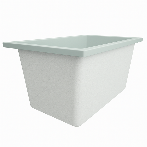 Omnitub Solo Supreme 1250 x 850 UK deep soaking tub 600mm depth rectangular - interior detail 4