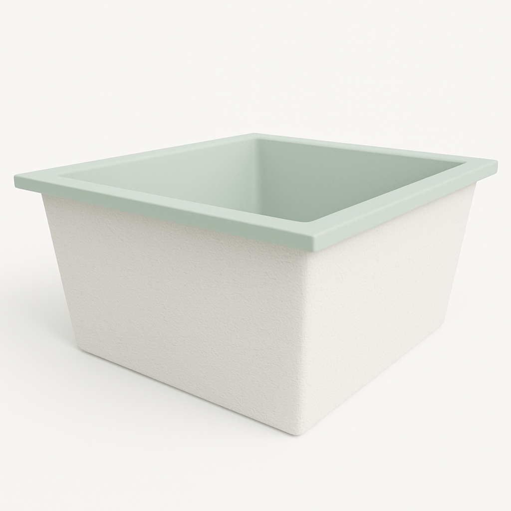 1400 L x 1200 W x 625 H. Bain profond. Omnitub Duo Flow