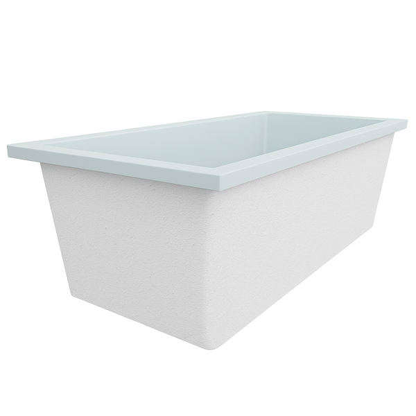 Omnitub Deluxe Plus 1800 x 800 handmade UK deep soaking tub 600mm depth rectangular - installed in bathroom 4