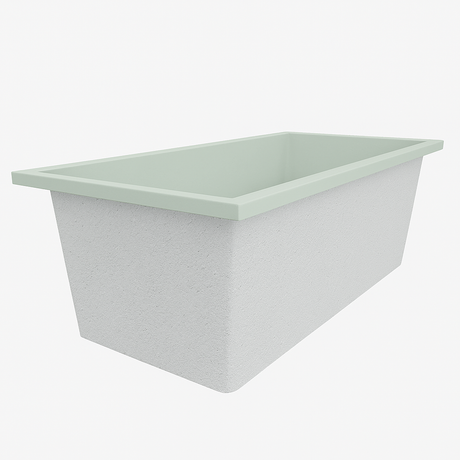 Deep Bathtub 1750 L x 950 W x 600 Soaking Depth Handmade by Omnitub