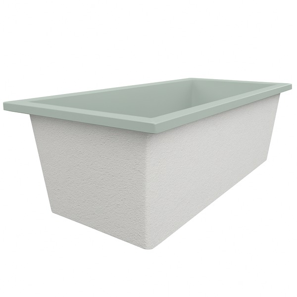 Omnitub 1900 x 900 UK deep soaking tub 600mm depth rectangular - bathroom installation 3