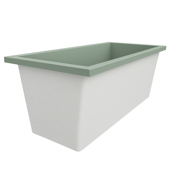 Omnitub Deluxe 1700 x 750 handmade UK deep soaking tub 600mm depth rectangular - product overview 4