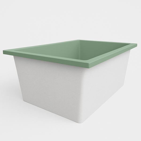 Omnitub Solo Plus 1250 x 1050 handmade UK deep soaking tub 600mm depth wide rectangular - design feature 4