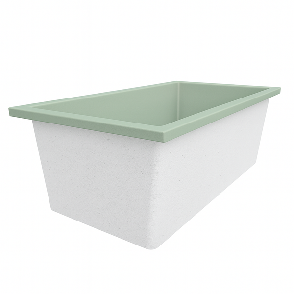 Omnitub Deluxe 1750 x 950 handmade UK deep soaking tub 600mm depth wide rectangular - product overview 3