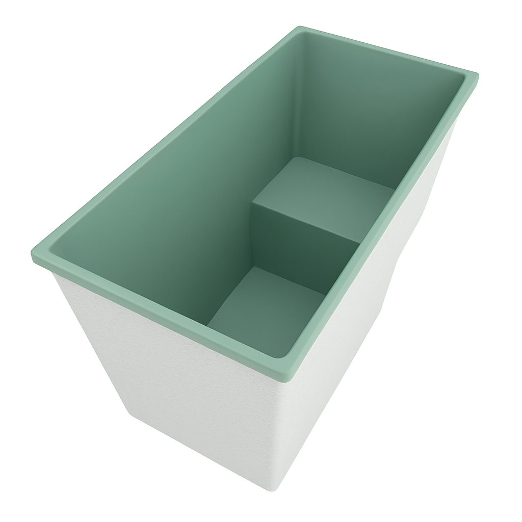 1495 x 800 Seated Soaking Tub – 1000mm Depth – Rectangular – Omnitub