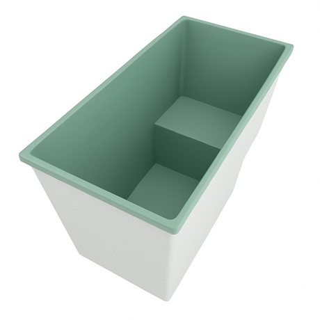 Deep Bathtub With Seat 1495 L x 800 W x 1000 Depth Handmade by Omnitub