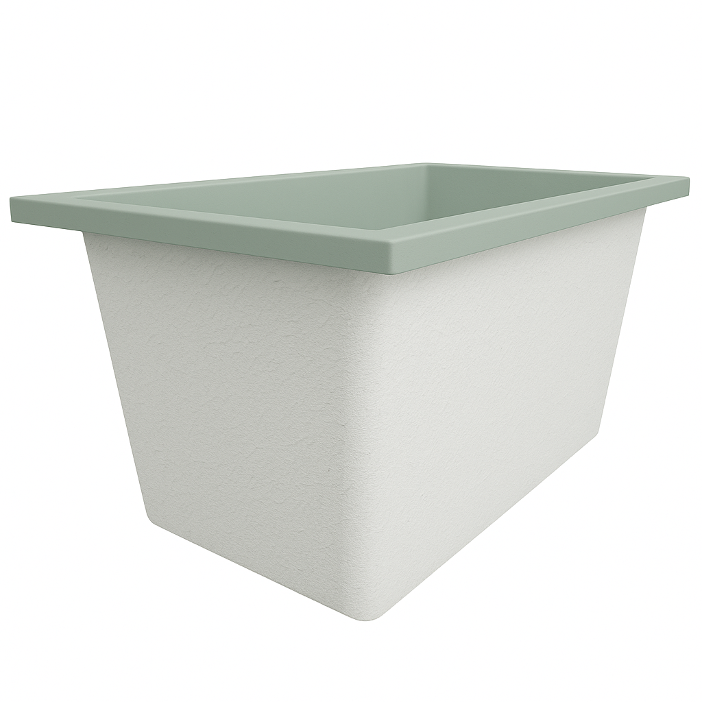 Omnitub 1250 x 750 Deep Soaking Bathtub – 600mm Internal Depth – Rectangular