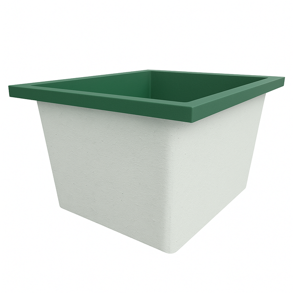 Omnitub Solo Extra 1150 x 900 handmade UK deep soaking tub 600mm depth rectangular - finish and texture 5